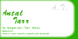 antal tarr business card